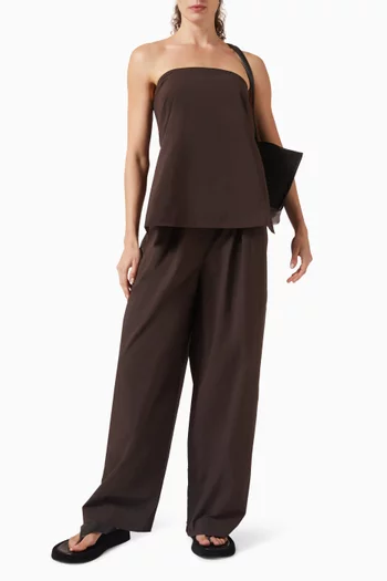 Rouleau Tie Top in Cotton Blend