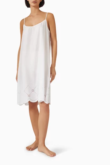 Broderie Anglaise Dress in Cottonn