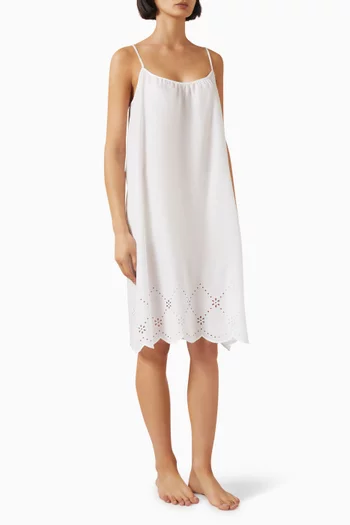 Broderie Anglaise Dress in Cottonn
