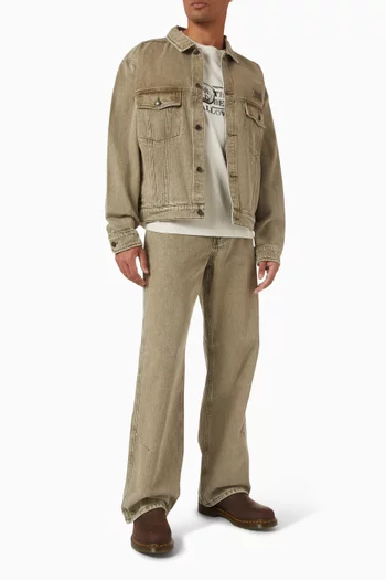 Jeans in Washed Twill