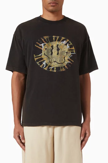 Printed T-shirt in Cotton