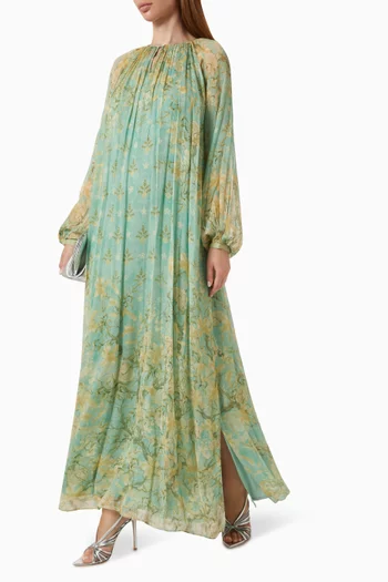 Printed Kaftan in Chiffon