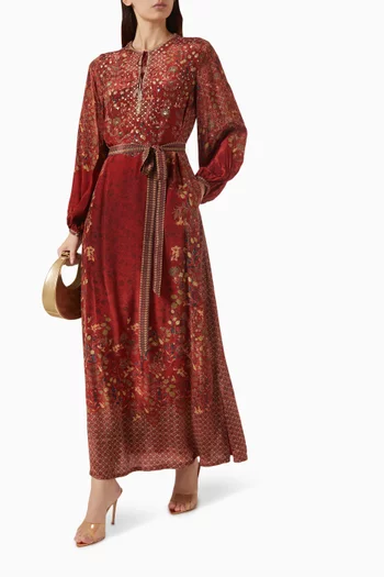 Printed Kaftan in Viscose