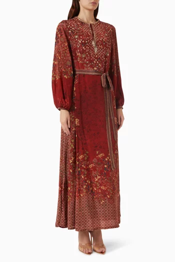 Printed Kaftan in Viscose