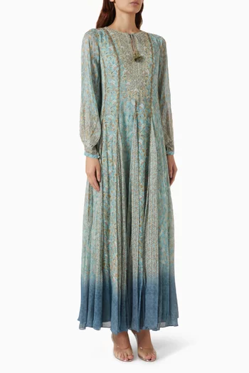 Printed Kaftan in Chiffon