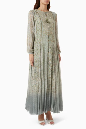Printed Kaftan in Chiffon