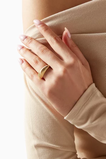 The Audrey Ring in 18kt Gold-plated Silver