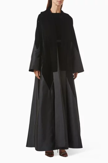 Velvet Abaya Jumpsuit Set