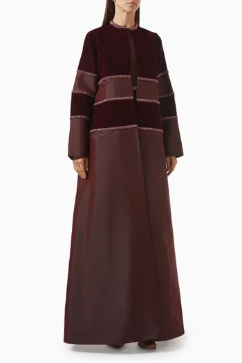 Velvet Abaya & Dress Set