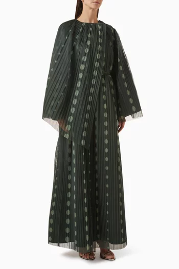 Cape Maxi Dress in Tulle