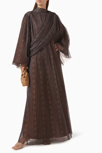 Draped Maxi Dress in Tulle