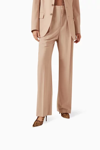 Gala 85 Mules in Zebra-print Calf Hair