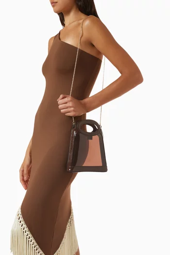 Aura Tote Bag in PVC & Leather