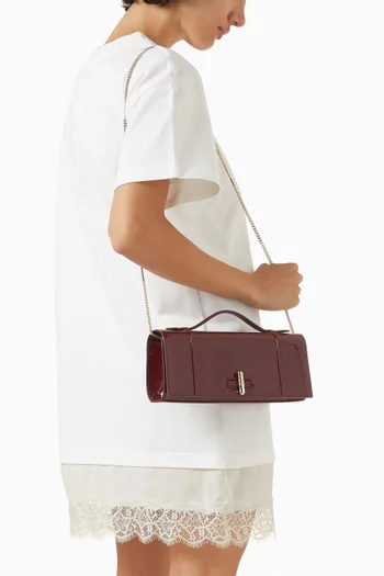 May Clutch Bag in Patent Leather