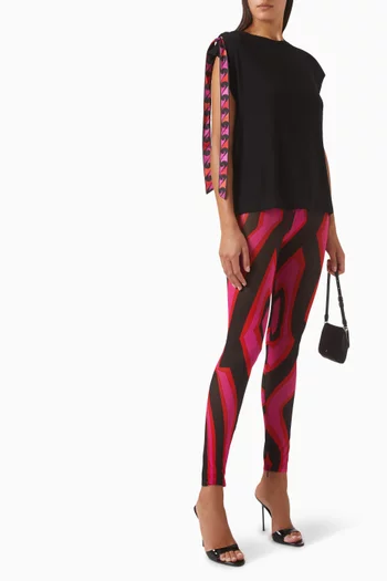 Ribbon Tank Top in Viscose Jersey