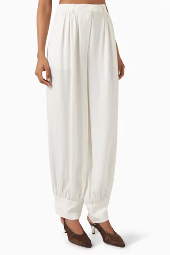 Petra Gathered-cuff Pants