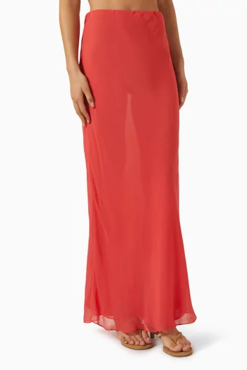 Baroque Skirt in Silk-chiffon