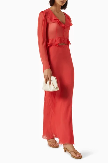 Baroque Top in Silk-chiffon
