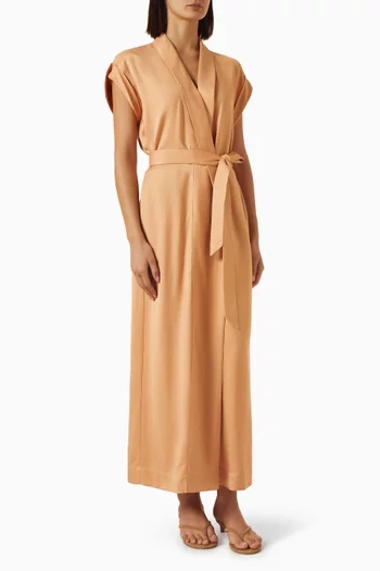 Petra Belted Wrap Dress