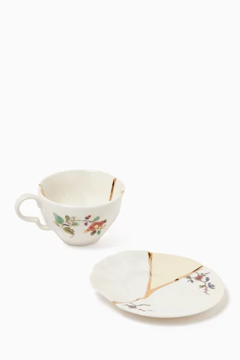 Kintsugi Tea Set in Porcelain & Gold