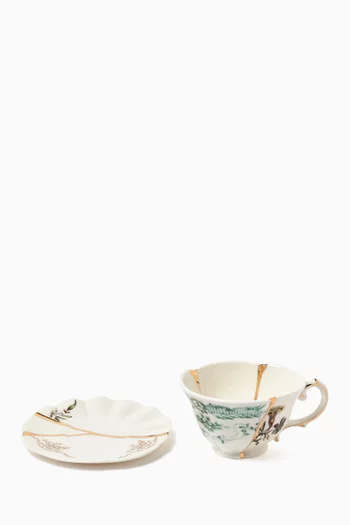 Kintsugi Tea Set in Porcelain & Gold