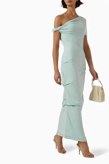 Ida Maxi Dress in Crepe-jersey