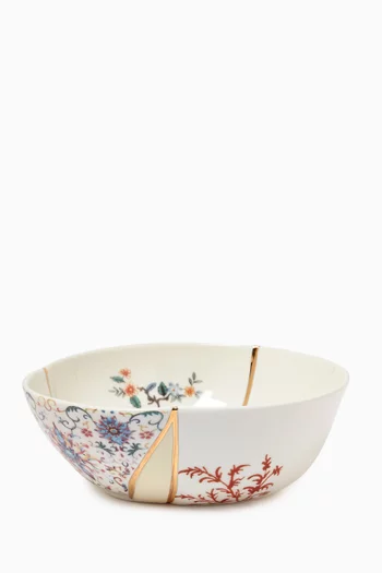 Kintsugi Salad Bowl in Porcelain & Gold