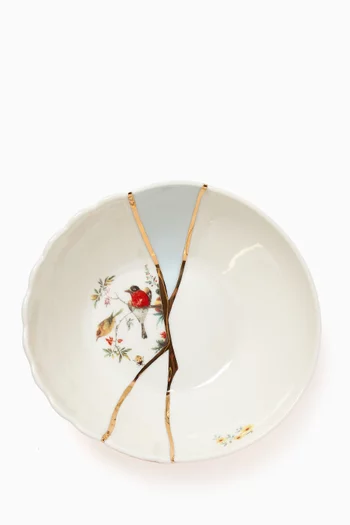 Kintsugi Salad Bowl in Porcelain & Gold