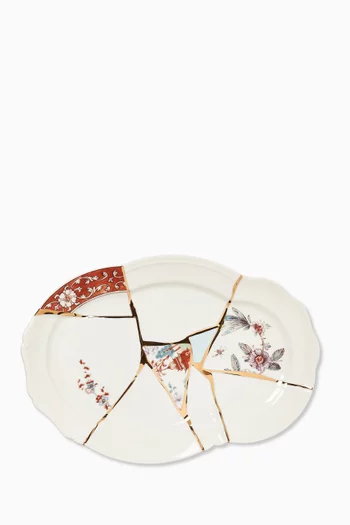 Kintsugi Tray in Porcelain & Gold