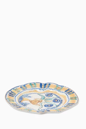 Spanish Yellow Dinner Plate in Porcelain