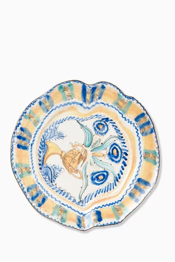 Spanish Yellow Dinner Plate in Porcelain