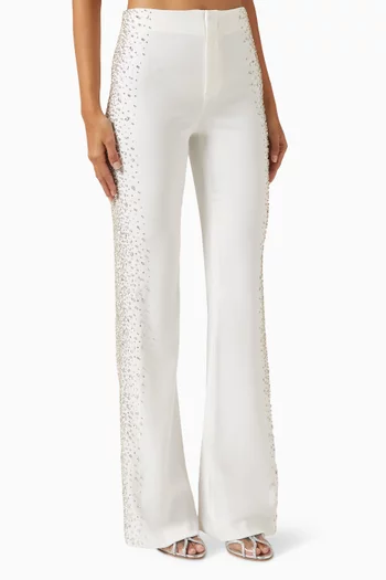 Teeny Embellished Bootcut Pants