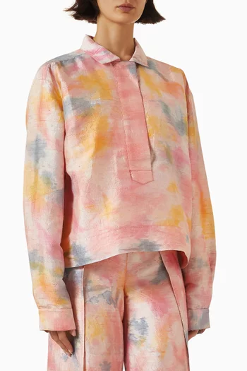 Mirasol Blouse in Silk Dupioni