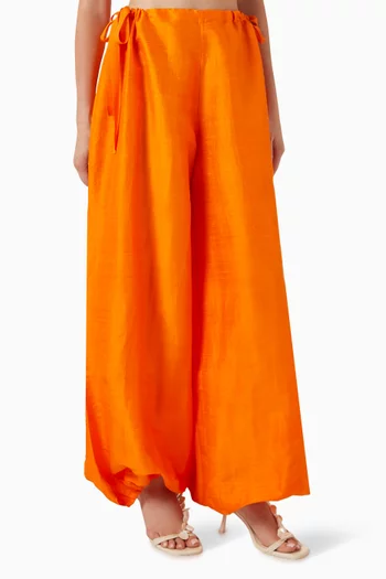 Bubble Pants in Silk Dupioni