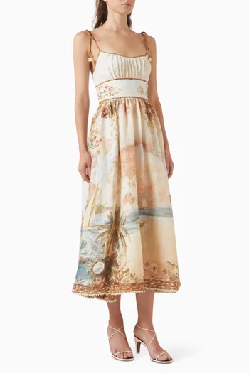 Mahon Picnic Dress in Linen