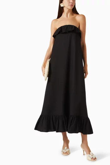 Marya Maxi Dress in Linen