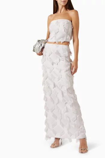 Iona Fringe Top in Crepe