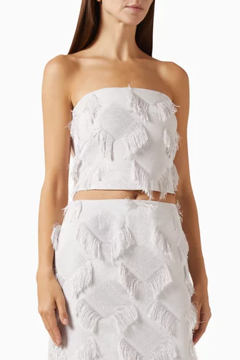 Iona Fringe Top in Crepe