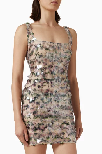 Flora Sequin-embellished Mini Dress