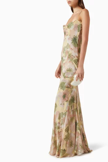 Clio Dress in Silk Crepe de Chine