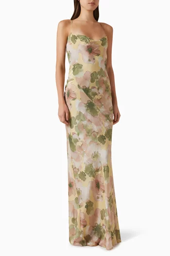 Clio Dress in Silk Crepe de Chine