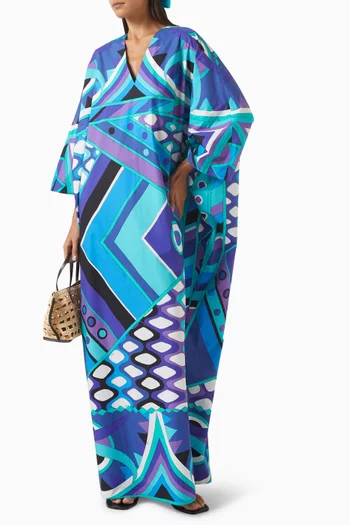 Vivara Print Kaftan in Cotton Poplin