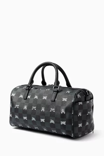 Mini Peeking Character Check Duffle