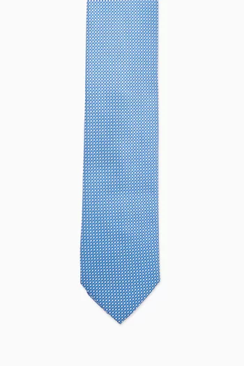 Micro Tie in Woven Silk