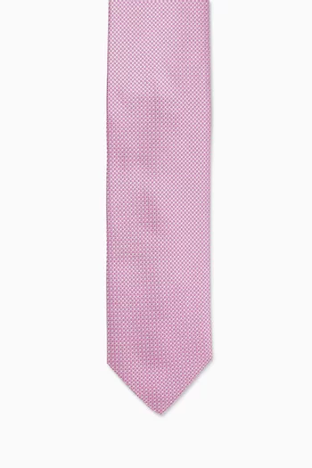 Micro Tie in Woven Silk