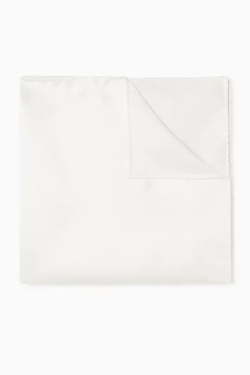 Solid Wedding Pocket Square in Satin-silk