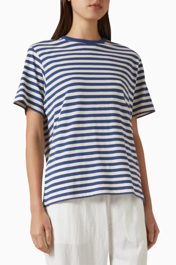 Striped T-shirt in Jersey