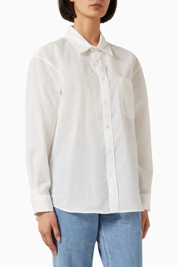 Unisex Striped Overshirt in Cotton