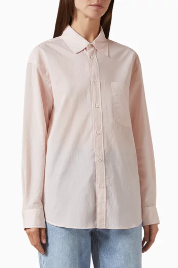 Unisex Striped Overshirt in Cotton