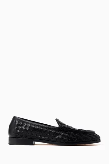 Silenzio Loafers in Intrecciato Leather